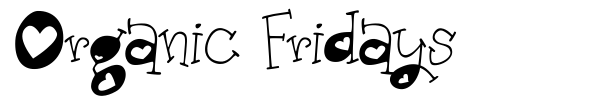 Organic Fridays font preview